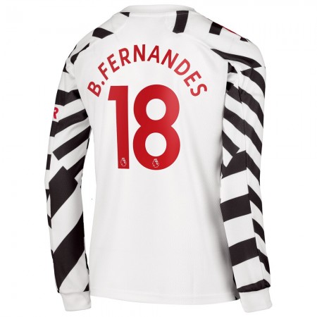Billiga Fotbollströjor Manchester United Bruno Fernandes 18 Tredje tröja 2020/21 Långärmad